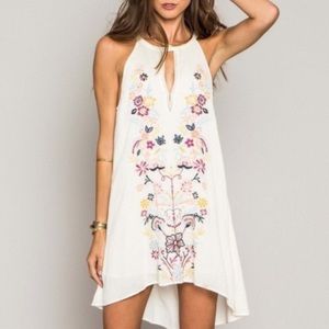 O’Neill Ivory Embroidered Floral Dress